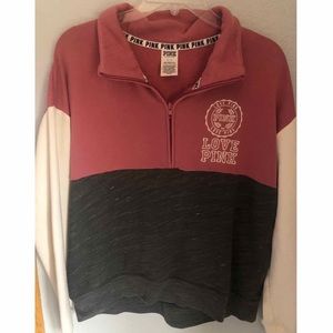 PINK Victoria’s Secret Quarter Zip Sweatshirt